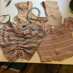 BUNDLE of three crop tops